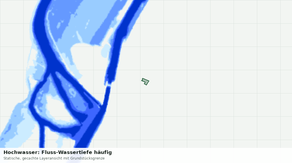 Statische Kartenansicht: Hochwasser: Fluss-Wassertiefe häufig