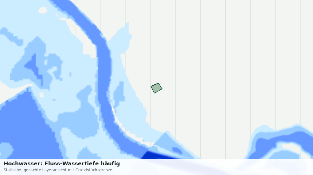 Statische Kartenansicht: Hochwasser: Fluss-Wassertiefe häufig