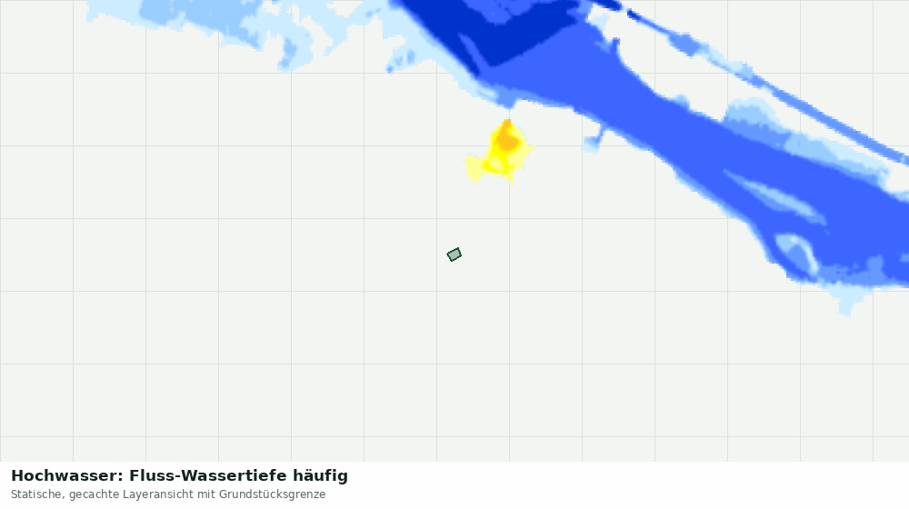 Statische Kartenansicht: Hochwasser: Fluss-Wassertiefe häufig