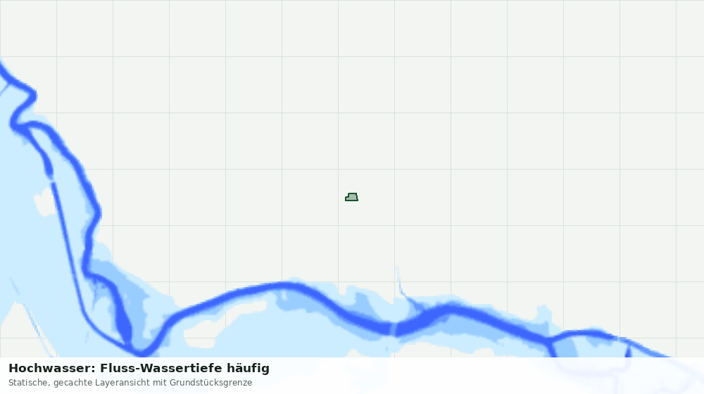Statische Kartenansicht: Hochwasser: Fluss-Wassertiefe häufig