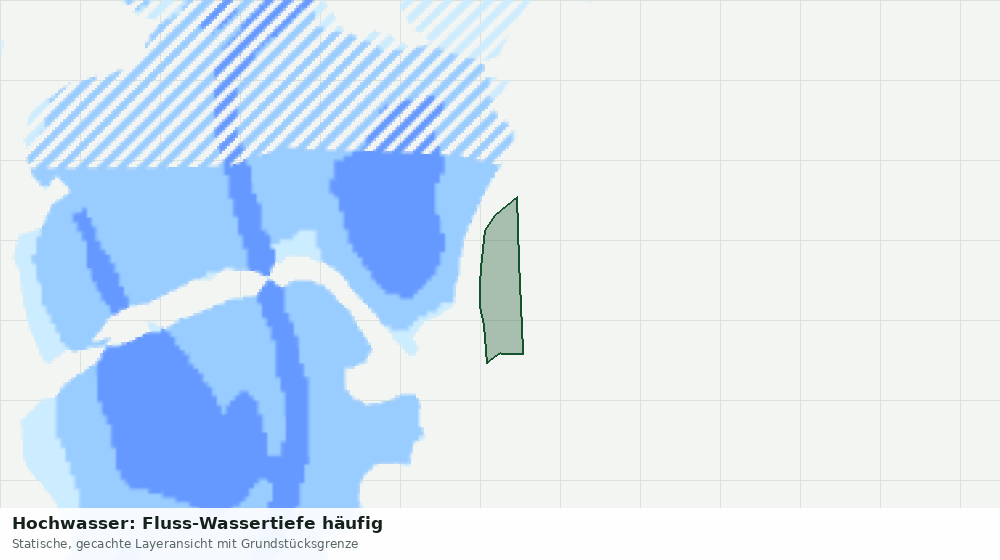 Statische Kartenansicht: Hochwasser: Fluss-Wassertiefe häufig