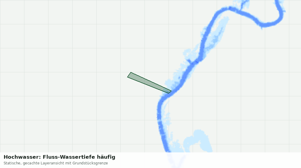Statische Kartenansicht: Hochwasser: Fluss-Wassertiefe häufig