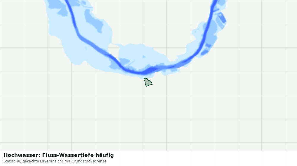 Statische Kartenansicht: Hochwasser: Fluss-Wassertiefe häufig