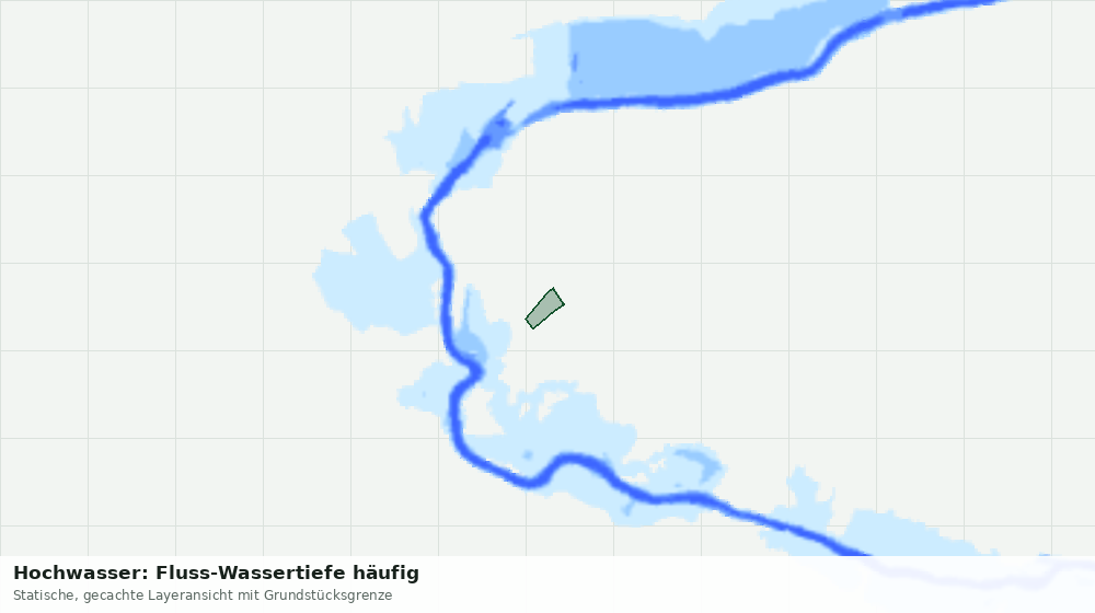 Statische Kartenansicht: Hochwasser: Fluss-Wassertiefe häufig
