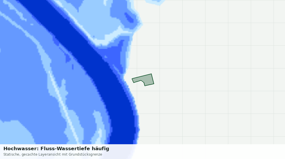 Statische Kartenansicht: Hochwasser: Fluss-Wassertiefe häufig