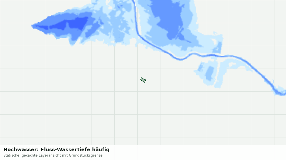 Statische Kartenansicht: Hochwasser: Fluss-Wassertiefe häufig