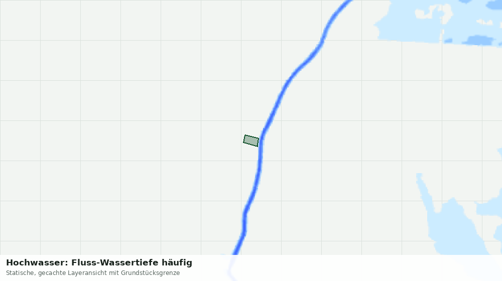 Statische Kartenansicht: Hochwasser: Fluss-Wassertiefe häufig