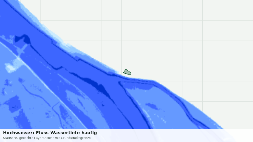 Statische Kartenansicht: Hochwasser: Fluss-Wassertiefe häufig