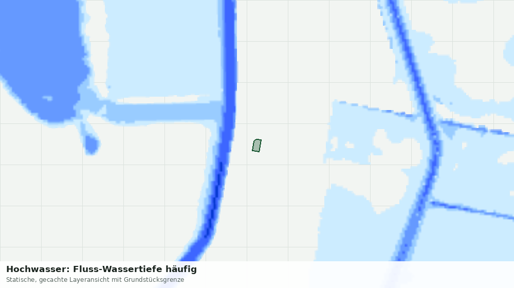 Statische Kartenansicht: Hochwasser: Fluss-Wassertiefe häufig