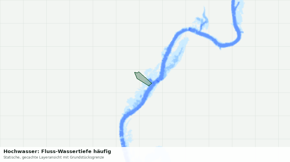 Statische Kartenansicht: Hochwasser: Fluss-Wassertiefe häufig