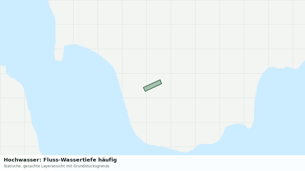 Statische Kartenansicht: Hochwasser: Fluss-Wassertiefe häufig