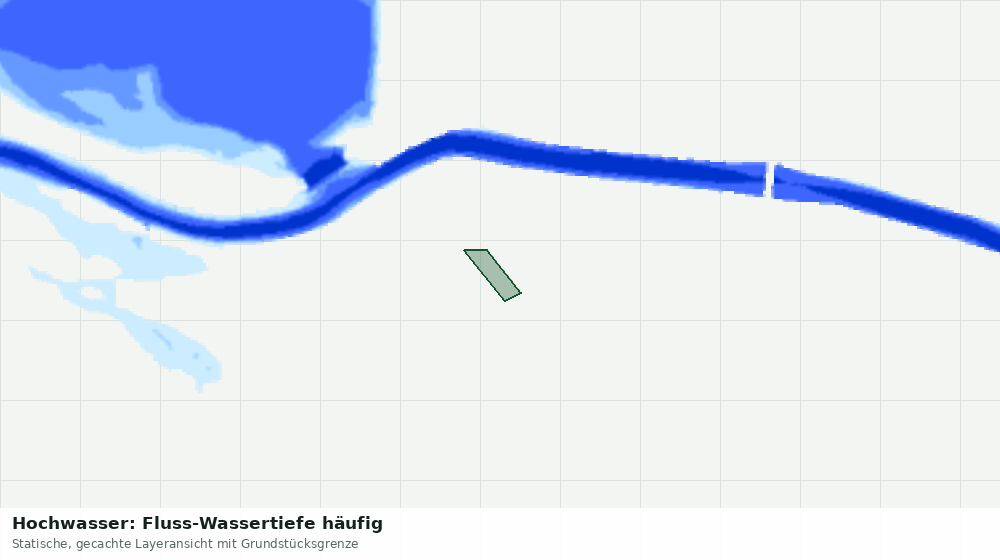 Statische Kartenansicht: Hochwasser: Fluss-Wassertiefe häufig