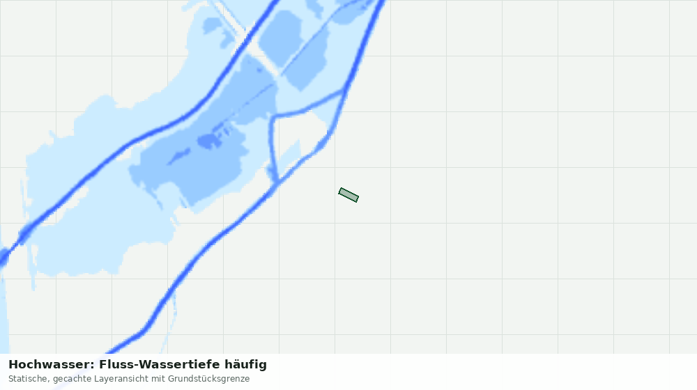 Statische Kartenansicht: Hochwasser: Fluss-Wassertiefe häufig