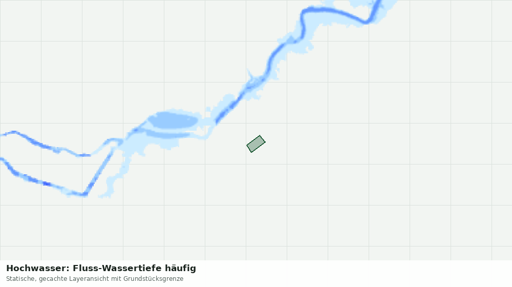 Statische Kartenansicht: Hochwasser: Fluss-Wassertiefe häufig