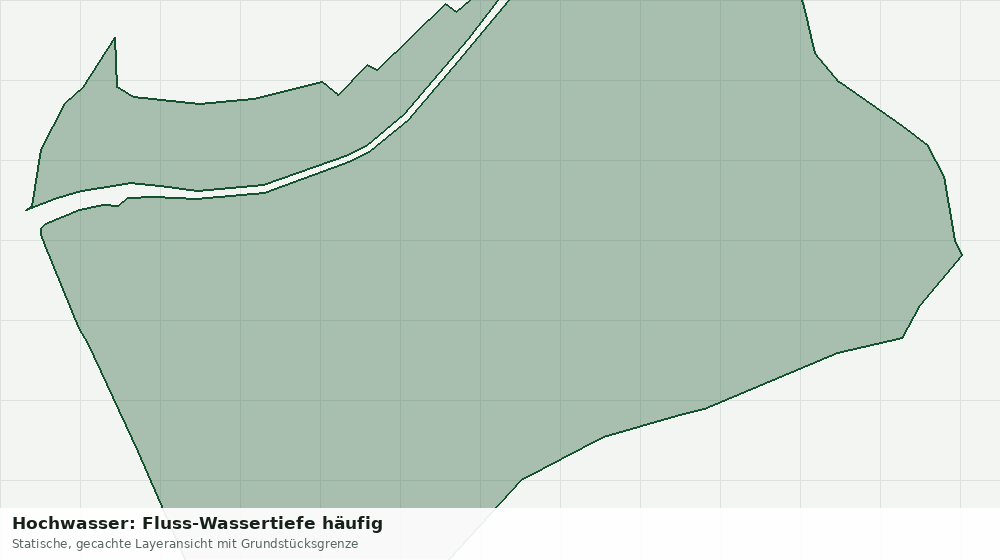 Statische Kartenansicht: Hochwasser: Fluss-Wassertiefe häufig