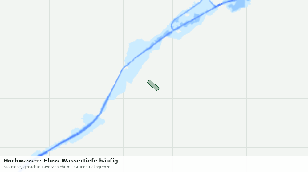 Statische Kartenansicht: Hochwasser: Fluss-Wassertiefe häufig