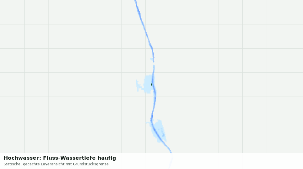 Statische Kartenansicht: Hochwasser: Fluss-Wassertiefe häufig