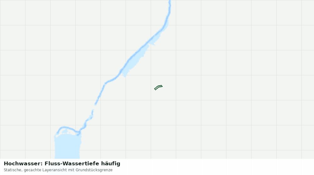 Statische Kartenansicht: Hochwasser: Fluss-Wassertiefe häufig