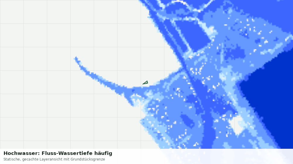 Statische Kartenansicht: Hochwasser: Fluss-Wassertiefe häufig