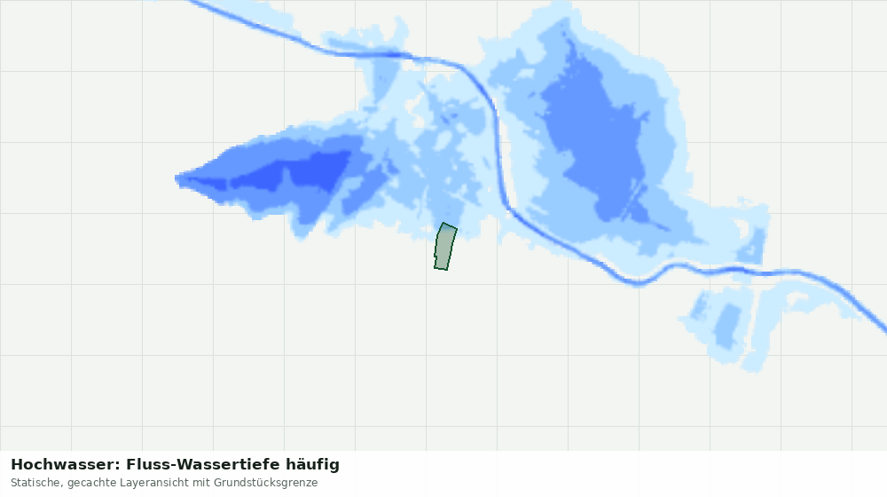 Statische Kartenansicht: Hochwasser: Fluss-Wassertiefe häufig