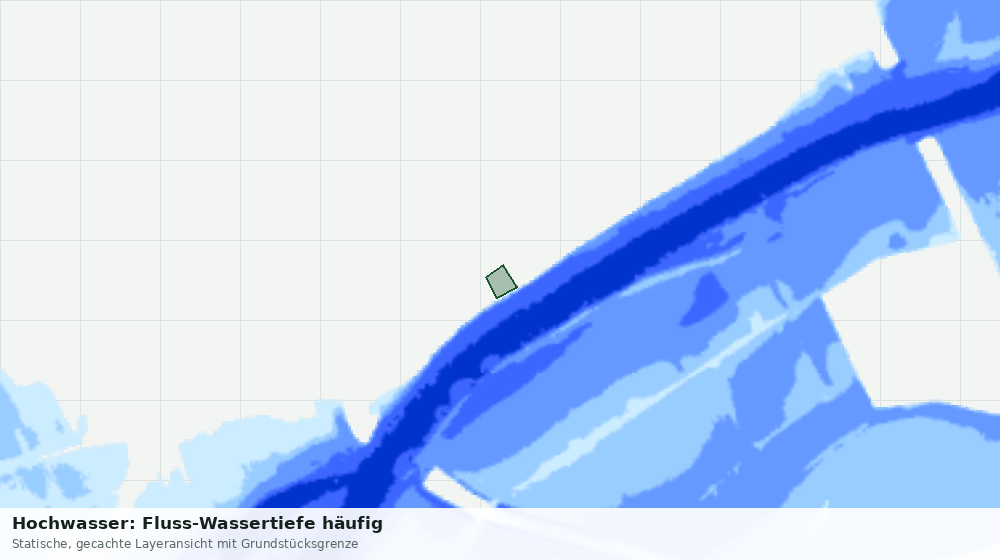 Statische Kartenansicht: Hochwasser: Fluss-Wassertiefe häufig