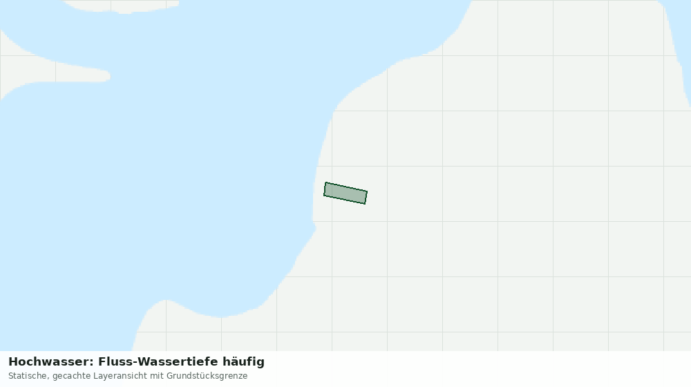 Statische Kartenansicht: Hochwasser: Fluss-Wassertiefe häufig