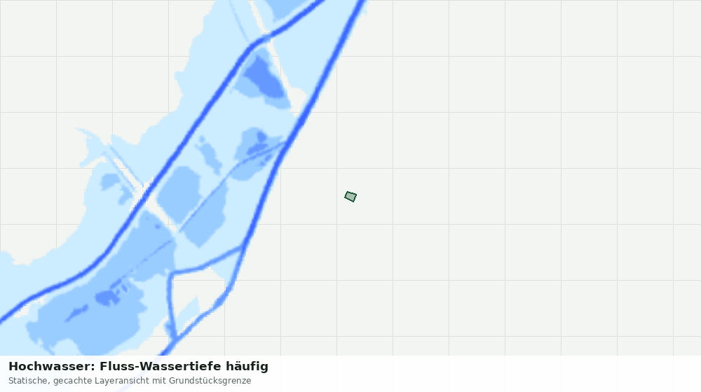 Statische Kartenansicht: Hochwasser: Fluss-Wassertiefe häufig