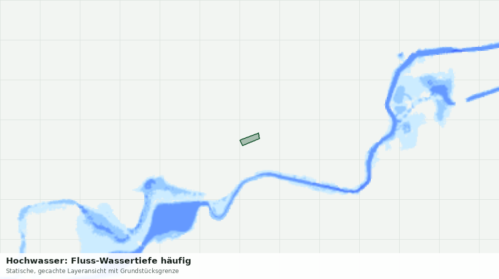 Statische Kartenansicht: Hochwasser: Fluss-Wassertiefe häufig