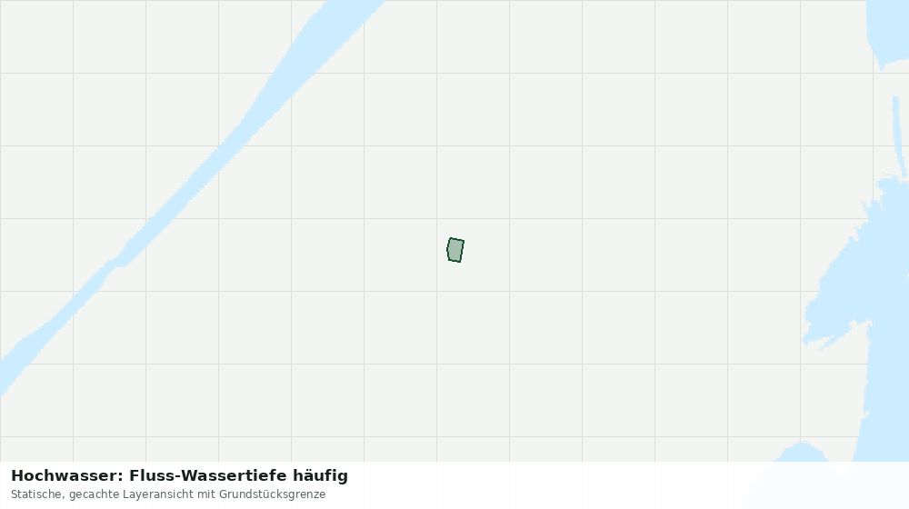 Statische Kartenansicht: Hochwasser: Fluss-Wassertiefe häufig