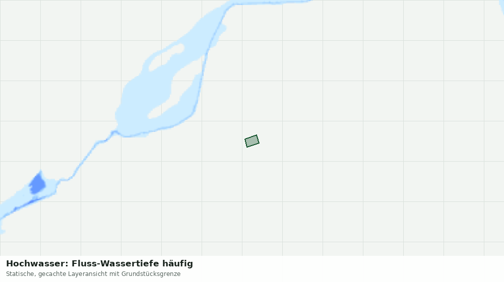 Statische Kartenansicht: Hochwasser: Fluss-Wassertiefe häufig