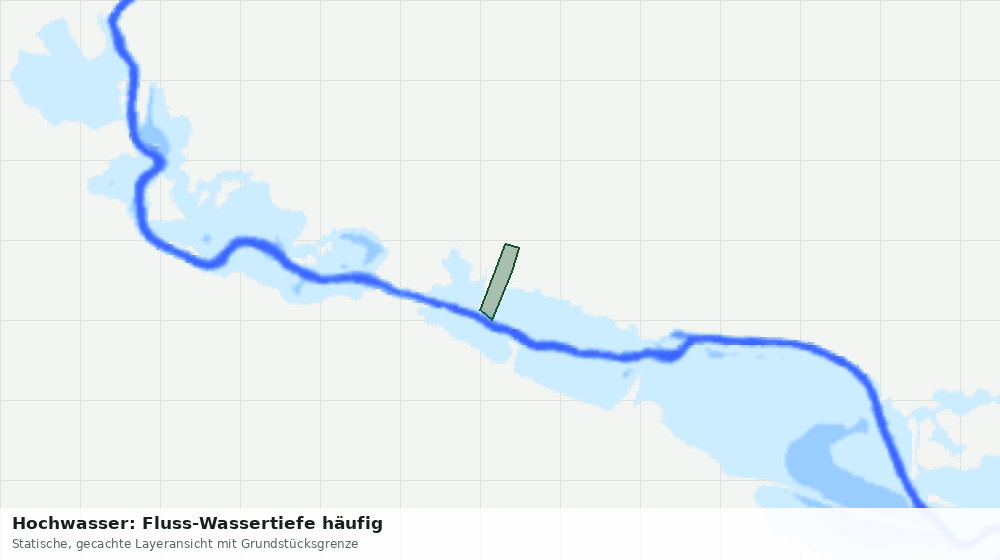 Statische Kartenansicht: Hochwasser: Fluss-Wassertiefe häufig