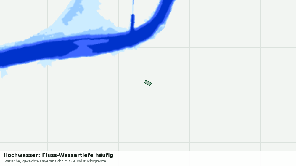 Statische Kartenansicht: Hochwasser: Fluss-Wassertiefe häufig
