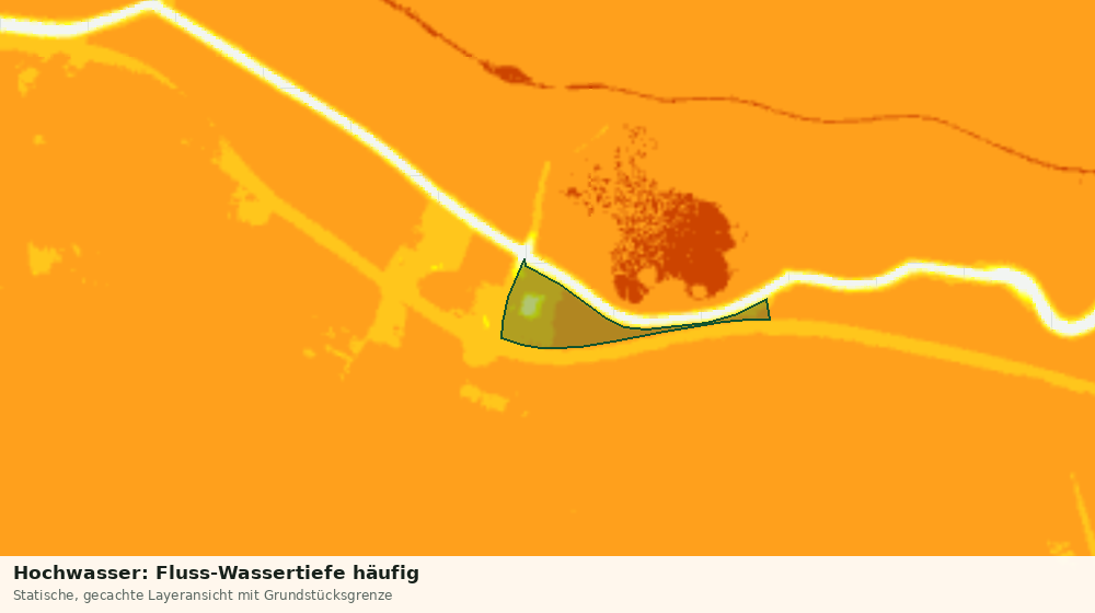 Statische Kartenansicht: Hochwasser: Fluss-Wassertiefe häufig