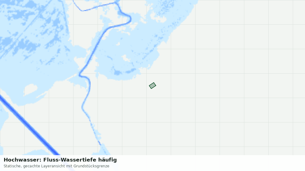 Statische Kartenansicht: Hochwasser: Fluss-Wassertiefe häufig