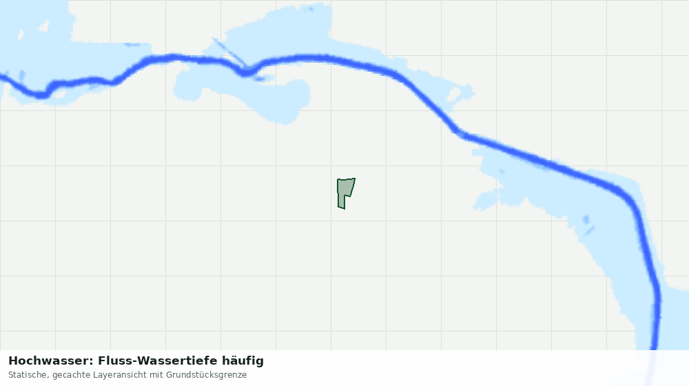 Statische Kartenansicht: Hochwasser: Fluss-Wassertiefe häufig