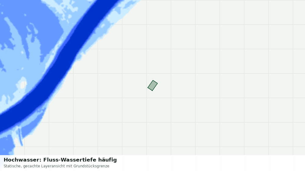 Statische Kartenansicht: Hochwasser: Fluss-Wassertiefe häufig