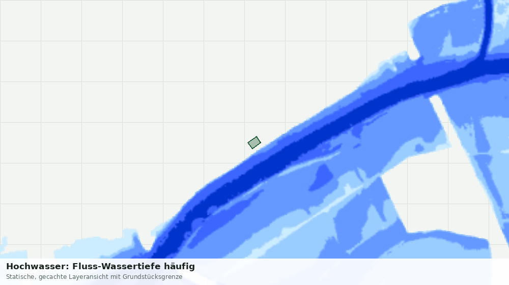 Statische Kartenansicht: Hochwasser: Fluss-Wassertiefe häufig