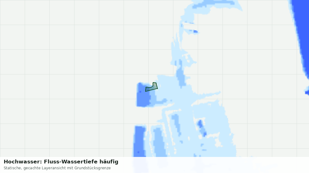 Statische Kartenansicht: Hochwasser: Fluss-Wassertiefe häufig