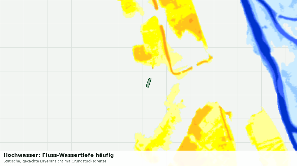 Statische Kartenansicht: Hochwasser: Fluss-Wassertiefe häufig