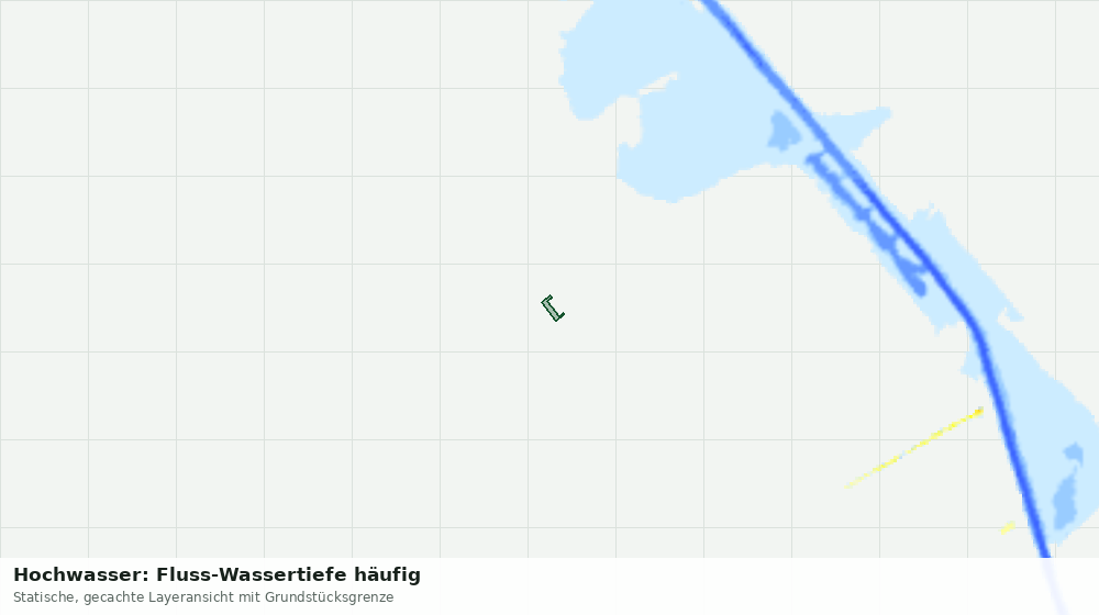 Statische Kartenansicht: Hochwasser: Fluss-Wassertiefe häufig