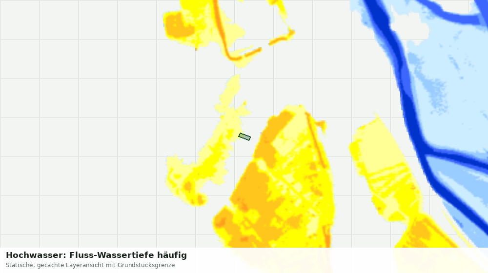 Statische Kartenansicht: Hochwasser: Fluss-Wassertiefe häufig