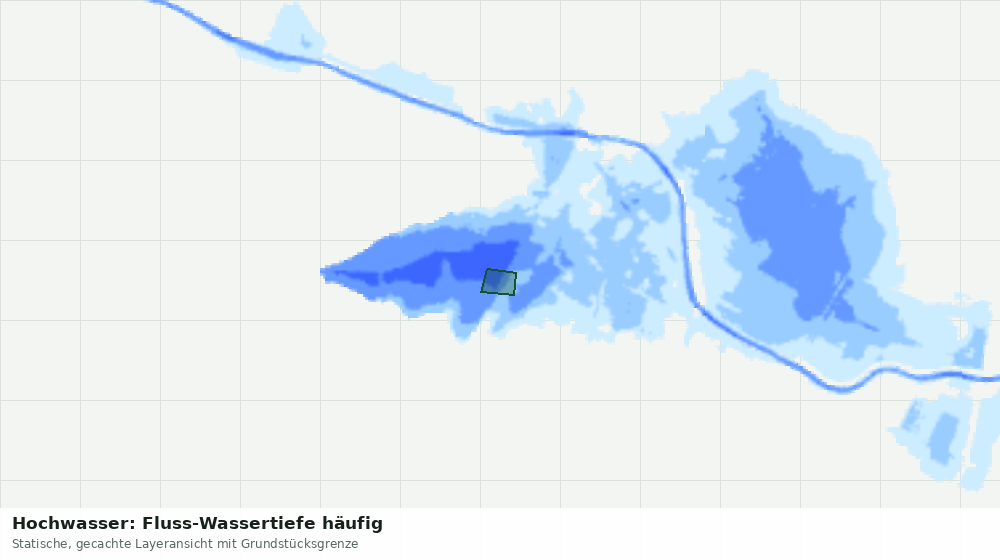 Statische Kartenansicht: Hochwasser: Fluss-Wassertiefe häufig
