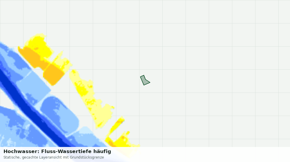 Statische Kartenansicht: Hochwasser: Fluss-Wassertiefe häufig