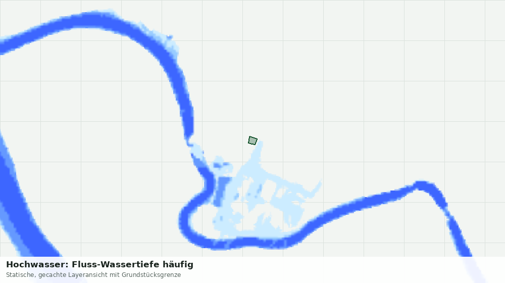 Statische Kartenansicht: Hochwasser: Fluss-Wassertiefe häufig