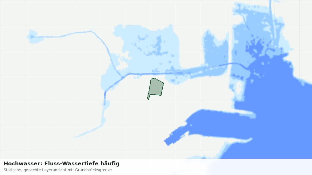 Statische Kartenansicht: Hochwasser: Fluss-Wassertiefe häufig