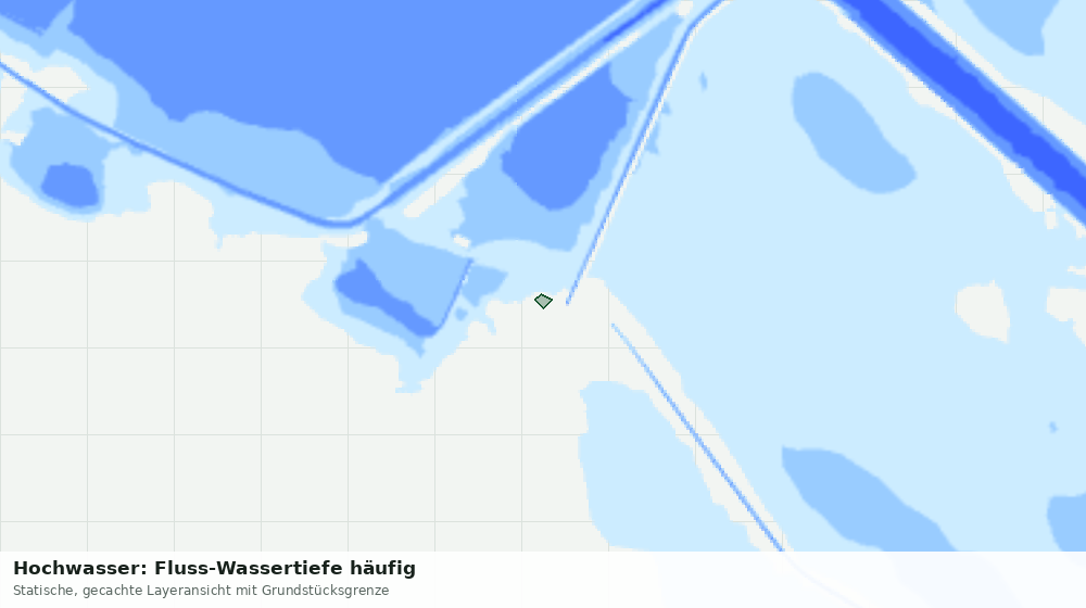 Statische Kartenansicht: Hochwasser: Fluss-Wassertiefe häufig