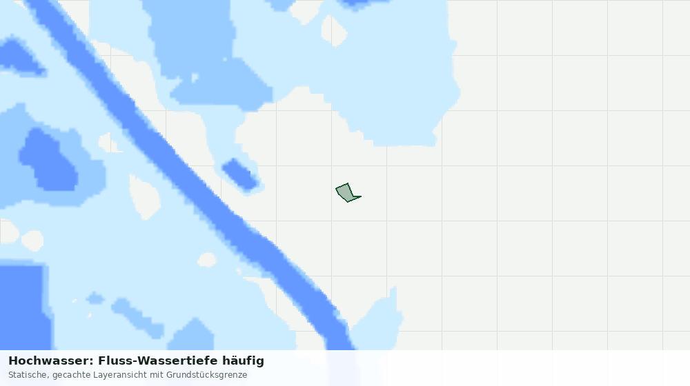 Statische Kartenansicht: Hochwasser: Fluss-Wassertiefe häufig