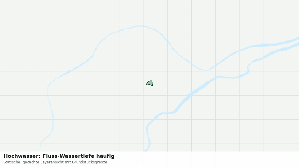 Statische Kartenansicht: Hochwasser: Fluss-Wassertiefe häufig