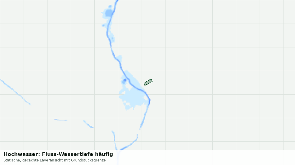 Statische Kartenansicht: Hochwasser: Fluss-Wassertiefe häufig
