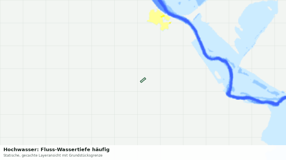 Statische Kartenansicht: Hochwasser: Fluss-Wassertiefe häufig